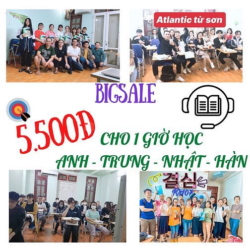 Đồng học phí chỉ 5.500đ cho 1 giờ học tiếng Anh – Nhật- Trung – Hàn